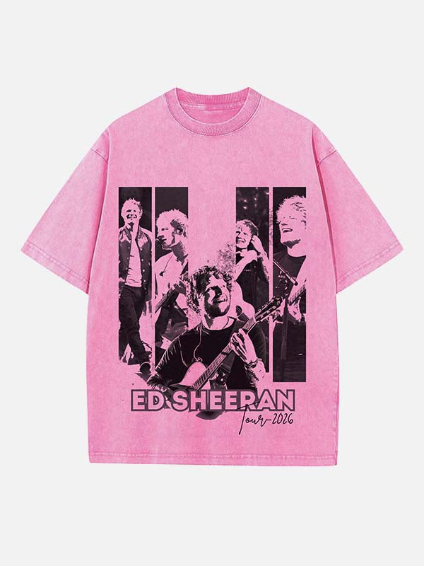 Ed Sheeran Print Round Neck T-shirt