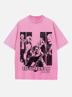 Ed Sheeran Print Round Neck T-shirt