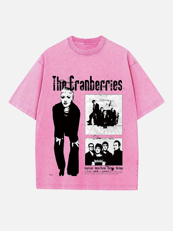 The Cranberries Print Round Neck T-shirt