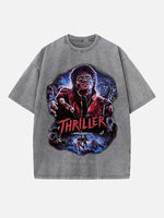 Michael Jackson Print Round Neck T-shirt