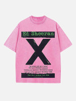 Ed Sheeran Print Round Neck T-shirt