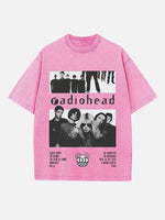 Radiohead Print Round Neck T-shirt