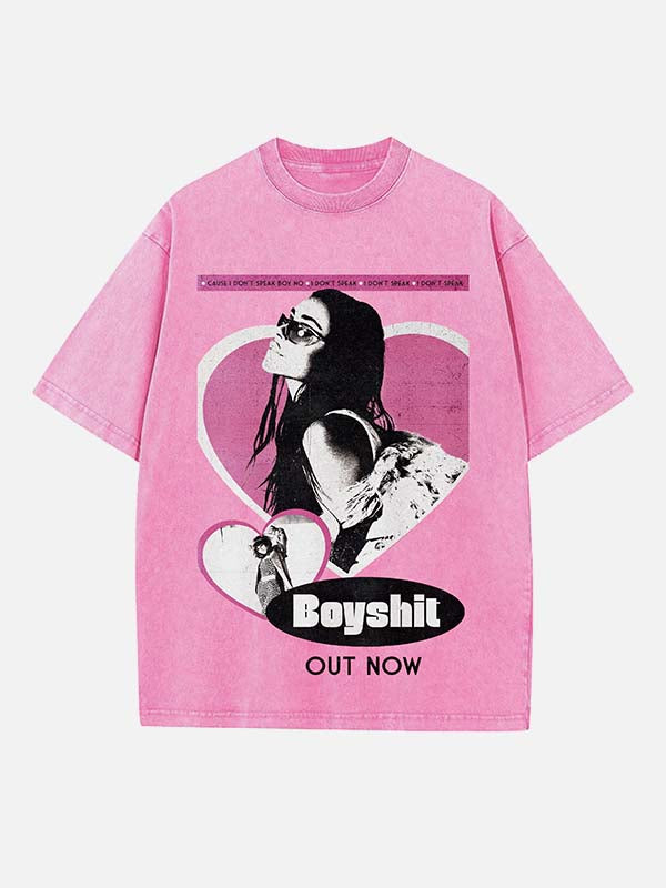 Madison Beer Print Round Neck T-shirt