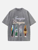 Imagine Dragons Print Round Neck T-shirt