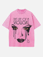Taylor Swift Print Round Neck T-shirt