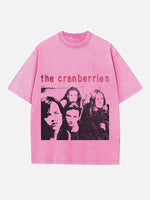 The Cranberries Print Round Neck T-shirt