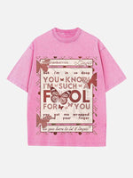 The Cranberries Print Round Neck T-shirt