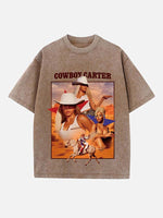 Beyoncé Print Round Neck T-shirt