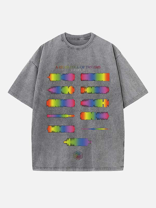 Coldplay Print Round Neck T-shirt