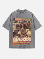 Oasis Print Round Neck T-shirt