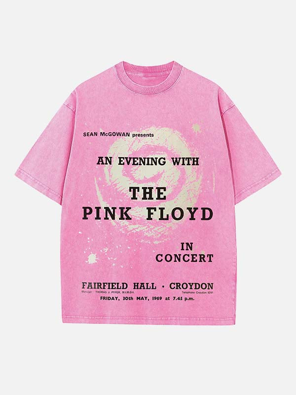 Pink Floyd Print Round Neck T-shirt