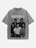 Maroon 5 Print Round Neck T-shirt