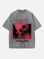 Raye Print Round Neck T-shirt