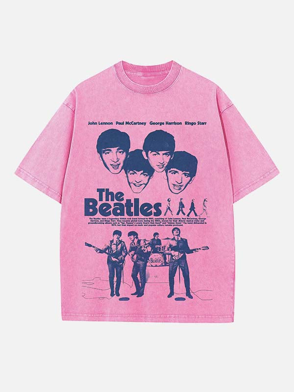 The Beatles Print Round Neck T-shirt