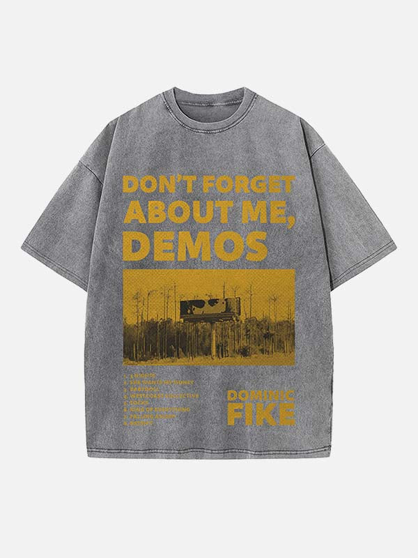 Dominic Fike Print Round Neck T-shirt