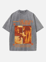 Taylor Swift Print Round Neck T-shirt