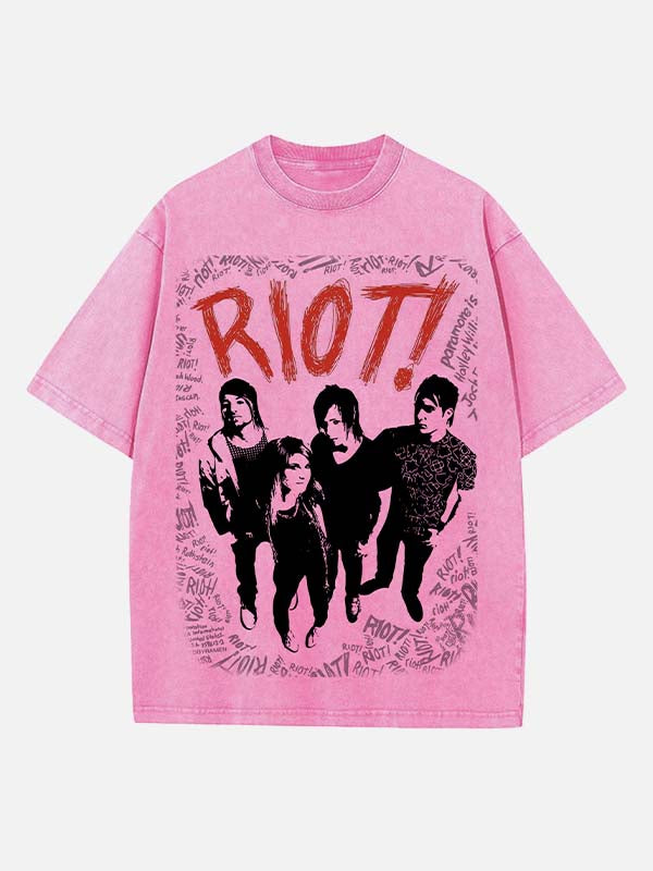 Paramore Print Round Neck T-shirt