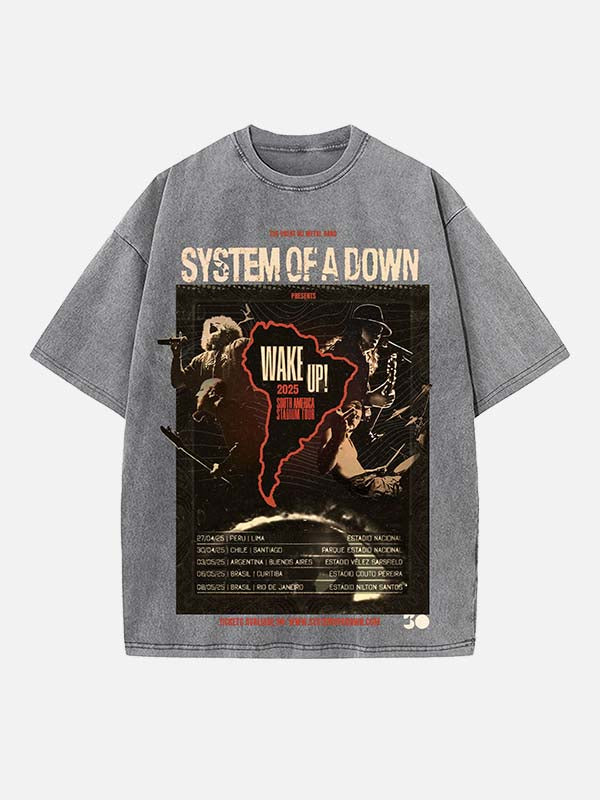 System of a Down Print Round Neck T-shirt