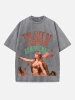 Taylor Swift Print Round Neck T-shirt