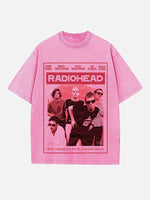 Radiohead Print Round Neck T-shirt