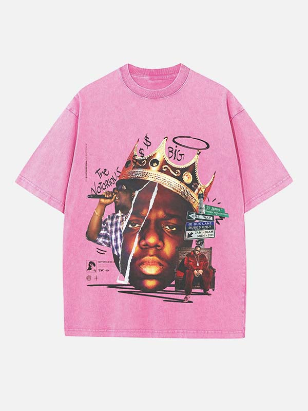 The Notorious B.I.G. Print Round Neck T-shirt
