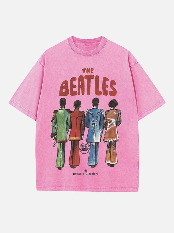 The Beatles Print Round Neck T-shirt