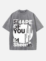 Ed Sheeran Print Round Neck T-shirt