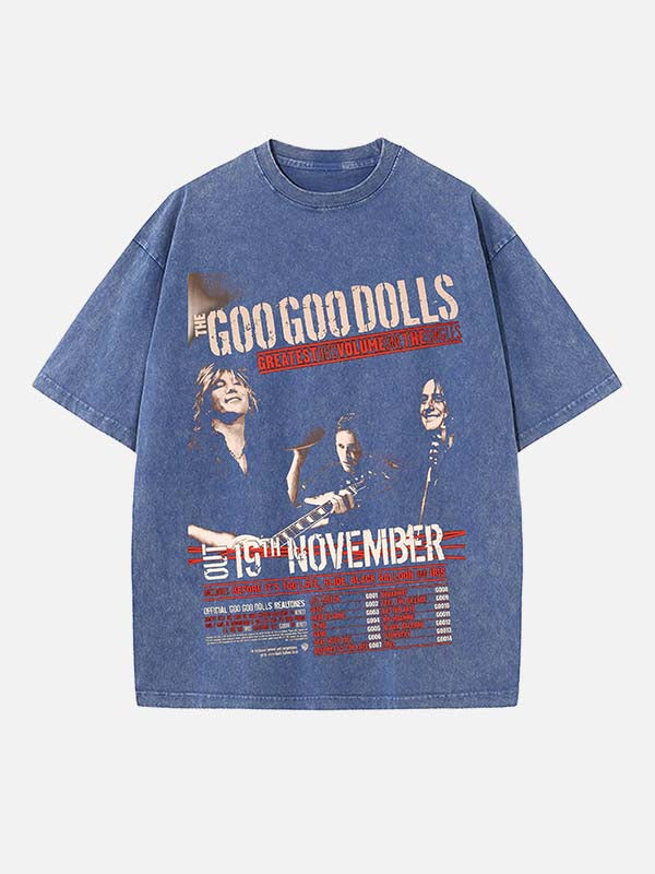The Goo Goo Dolls Print Round Neck T-shirt