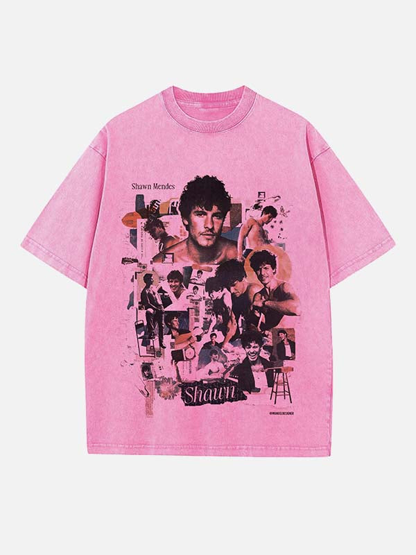 Shawn Mendes Print Round Neck T-shirt
