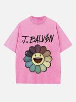 J Balvin Print Round Neck T-shirt