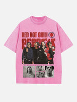Red Hot Chili Peppers Print Round Neck T-shirt