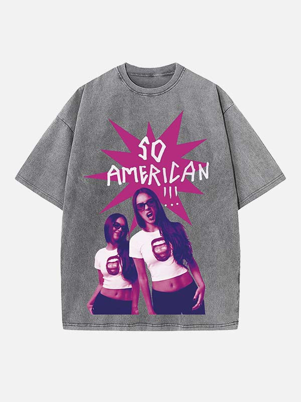 Olivia Rodrigo Print Round Neck T-shirt