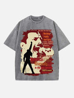 Queen Print Round Neck T-shirt