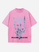 Imagine Dragons Print Round Neck T-shirt