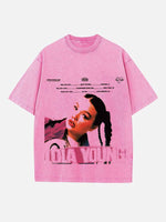 Lola Young Print Round Neck T-shirt