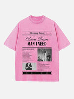 Olivia Dean Print Round Neck T-shirt