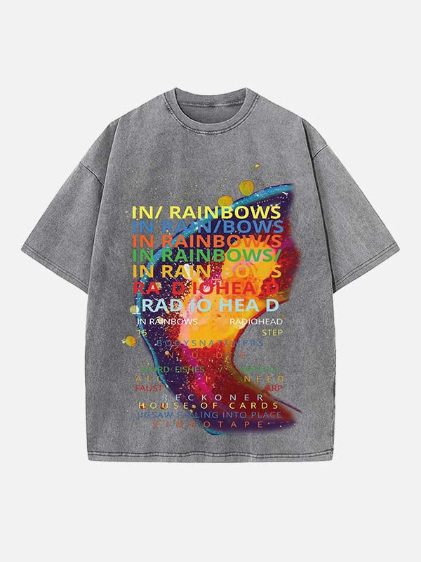 Radiohead Print Round Neck T-shirt