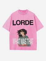 Lorde Print Round Neck T-shirt
