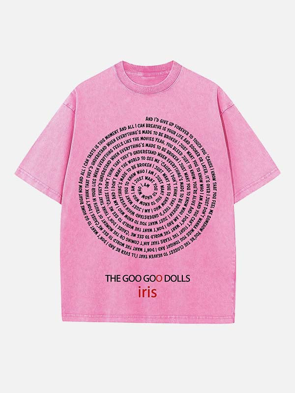 The Goo Goo Dolls Print Round Neck T-shirt