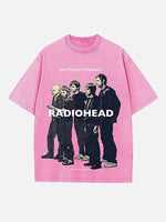 Radiohead Print Round Neck T-shirt