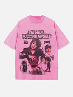 Lola Young Print Round Neck T-shirt