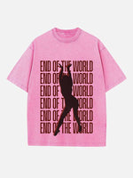 Miley Cyrus Print Round Neck T-shirt