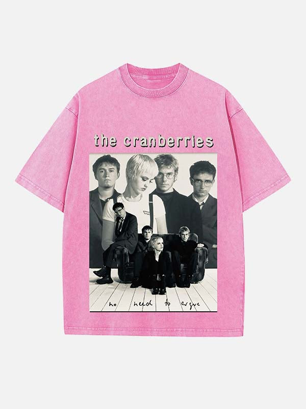 The Cranberries Print Round Neck T-shirt
