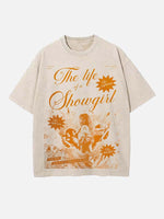 Taylor Swift Print Round Neck T-shirt
