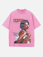 Raye Print Round Neck T-shirt