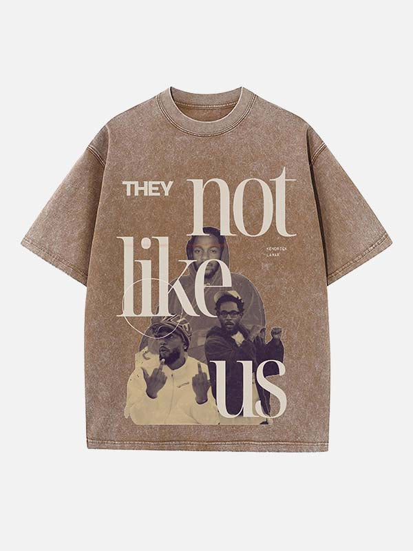 Kendrick Lamar Print Round Neck T-shirt