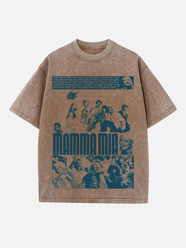 ABBA Print Round Neck T-shirt