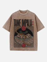 Tame Impala Print Round Neck T-shirt