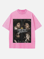 Michael Jackson Print Round Neck T-shirt