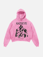 KATSEYE Print Slant Pockets Hoodie